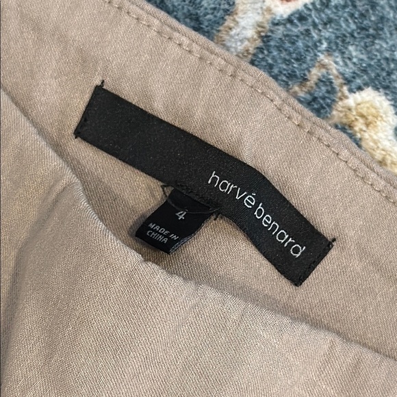 Harve Benard 4 Skinny Leg Beige Trousers - Picture 3 of 7